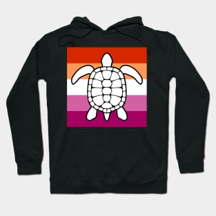 pride turtles - lesbian Hoodie